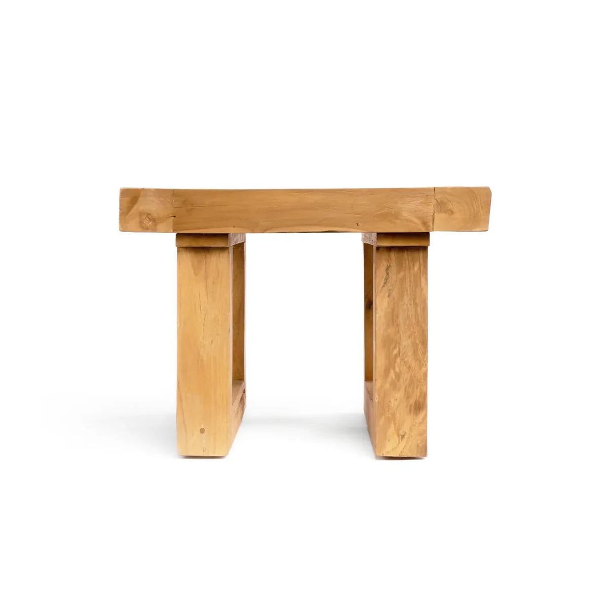 La Table d'Appoint en Teck Recyclé - Naturel