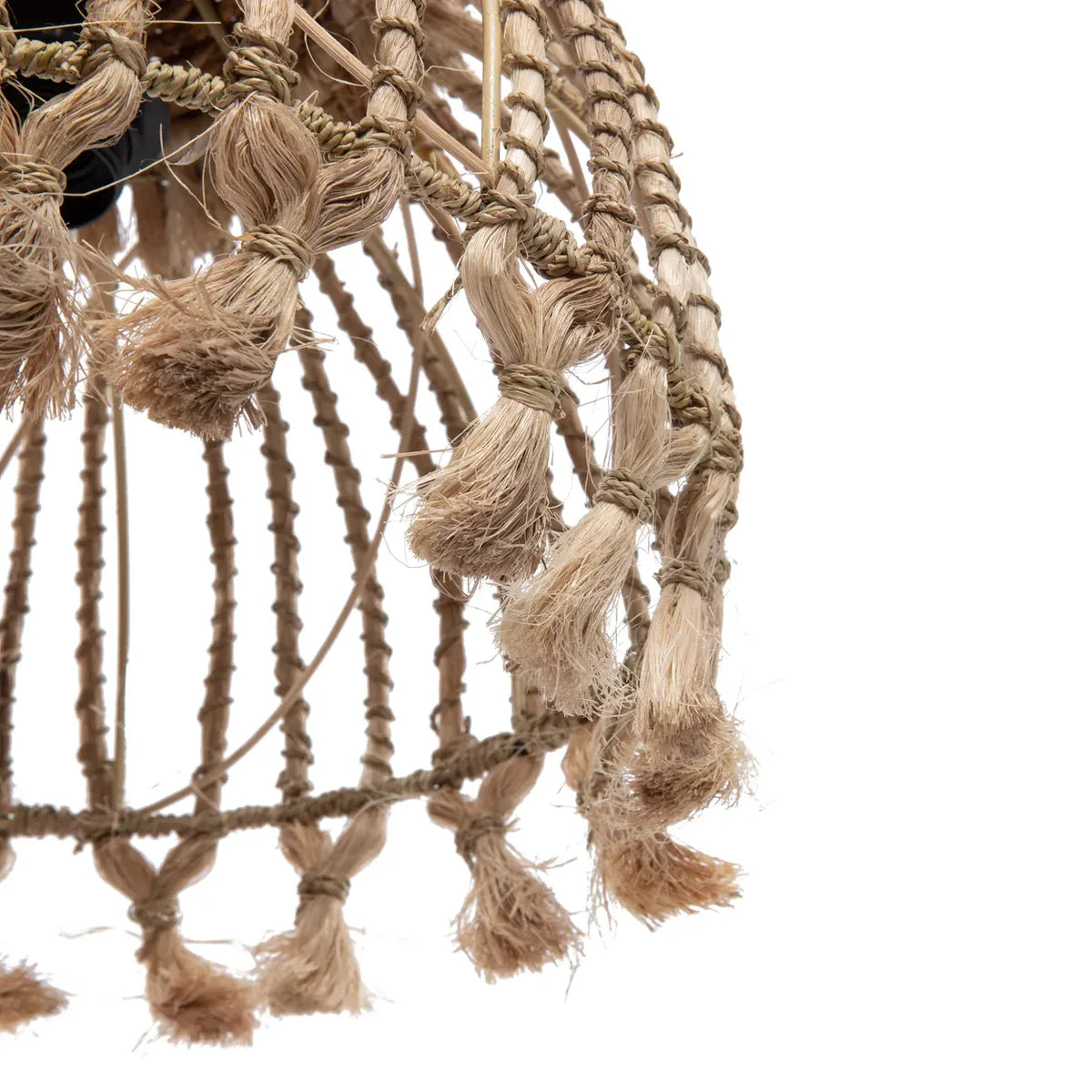 L'Abat-jour Abaca Tassel - Naturel - S