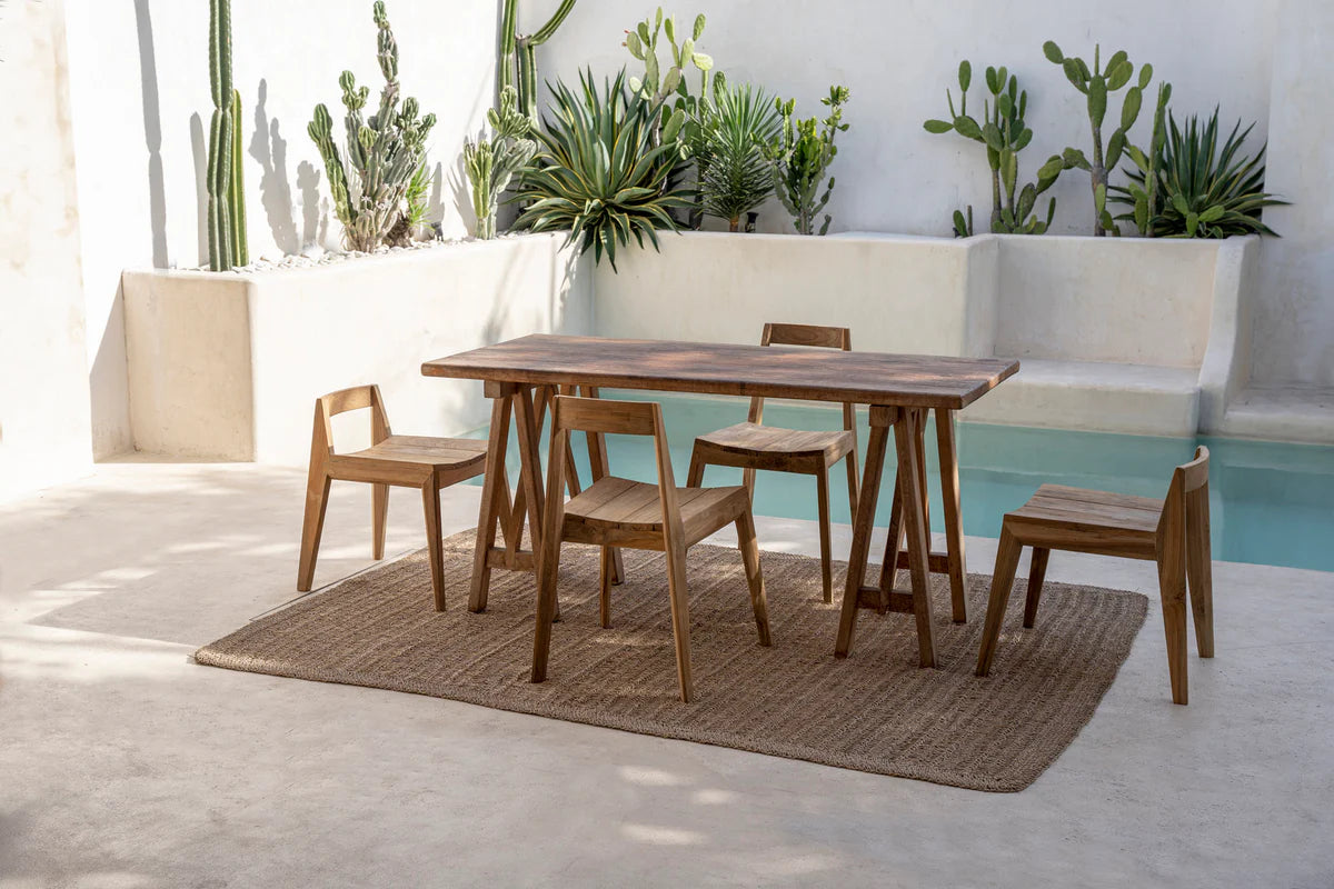 La Chaise de Salle à Manger Paxi - Naturel - Extérieur
