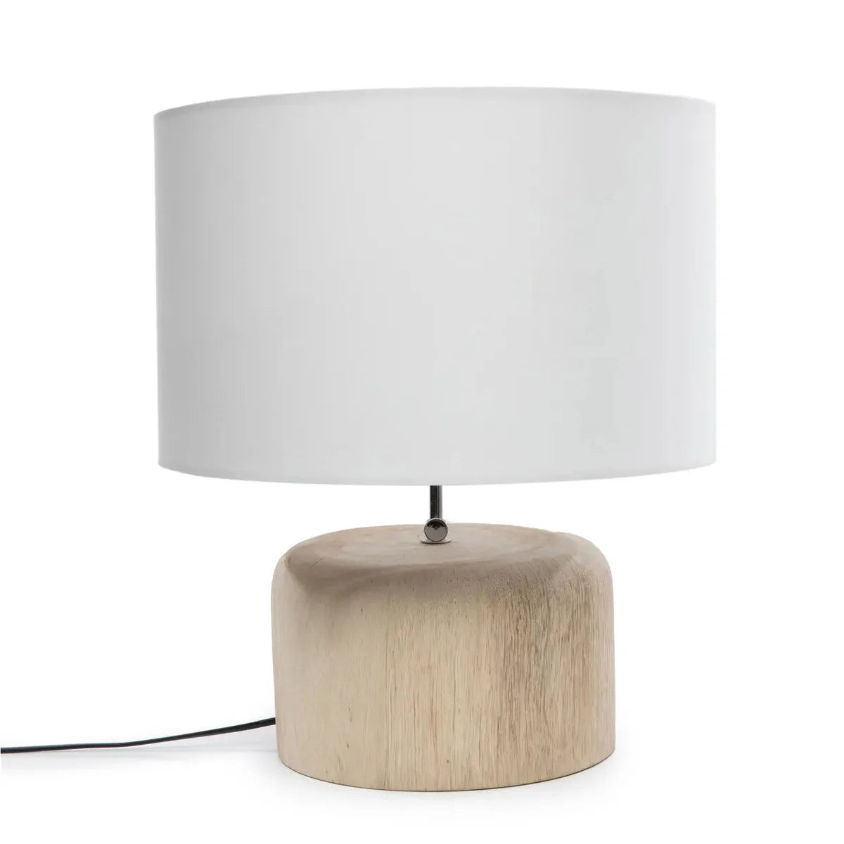 La Base De La Lampe Teak Wood - Naturel