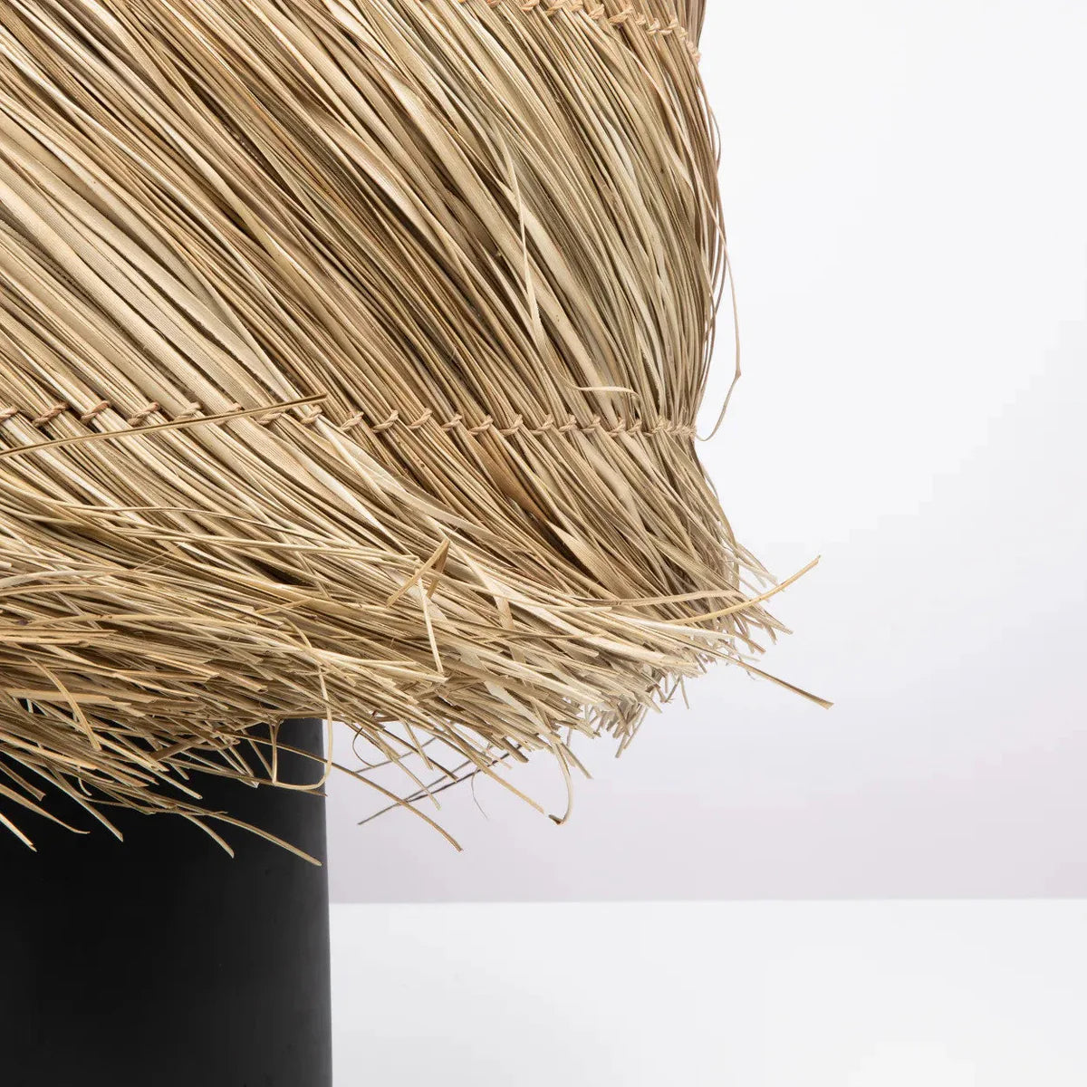 La Lampe De Table Pandan - Noir Naturel