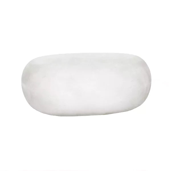 PEBBLE - table d'appoint - fibre d'argile - L 68 x W 53 x H 28 cm - blanc