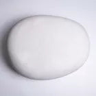 PEBBLE - table d'appoint - fibre d'argile - L 68 x W 53 x H 28 cm - blanc
