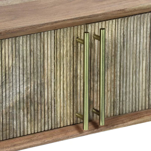 ALFREDO - armoire - bois de mangier - L 120 x W 40 x H 46 cm - naturel