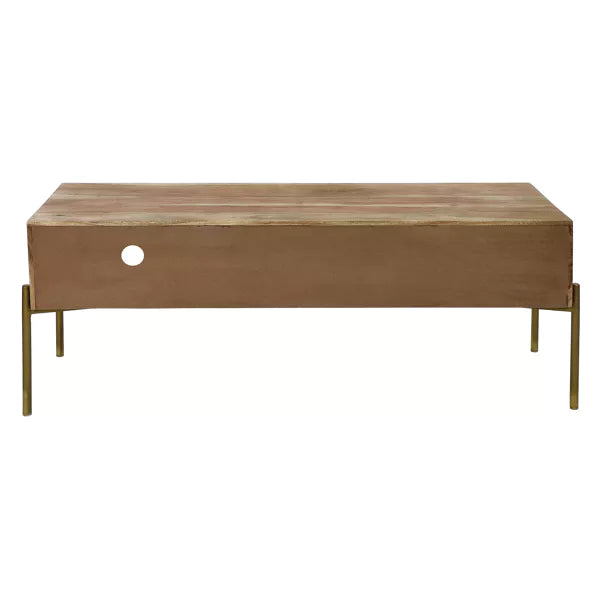 ALFREDO - armoire - bois de mangier - L 120 x W 40 x H 46 cm - naturel