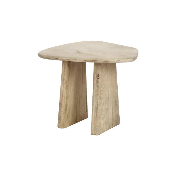 MONTREAL - table d'appoint - bois de mangier / métal - L 60 x W 60 x H 50 cm - naturel