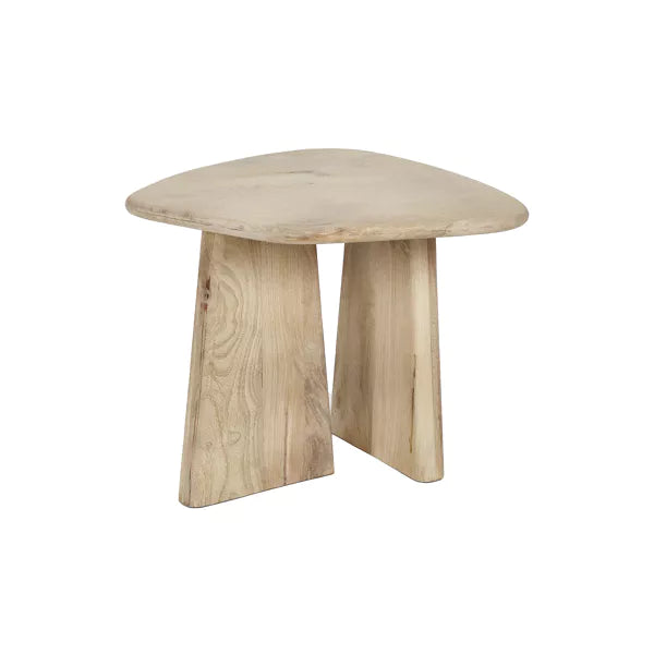 MONTREAL - table d'appoint - bois de mangier / métal - L 60 x W 60 x H 50 cm - naturel