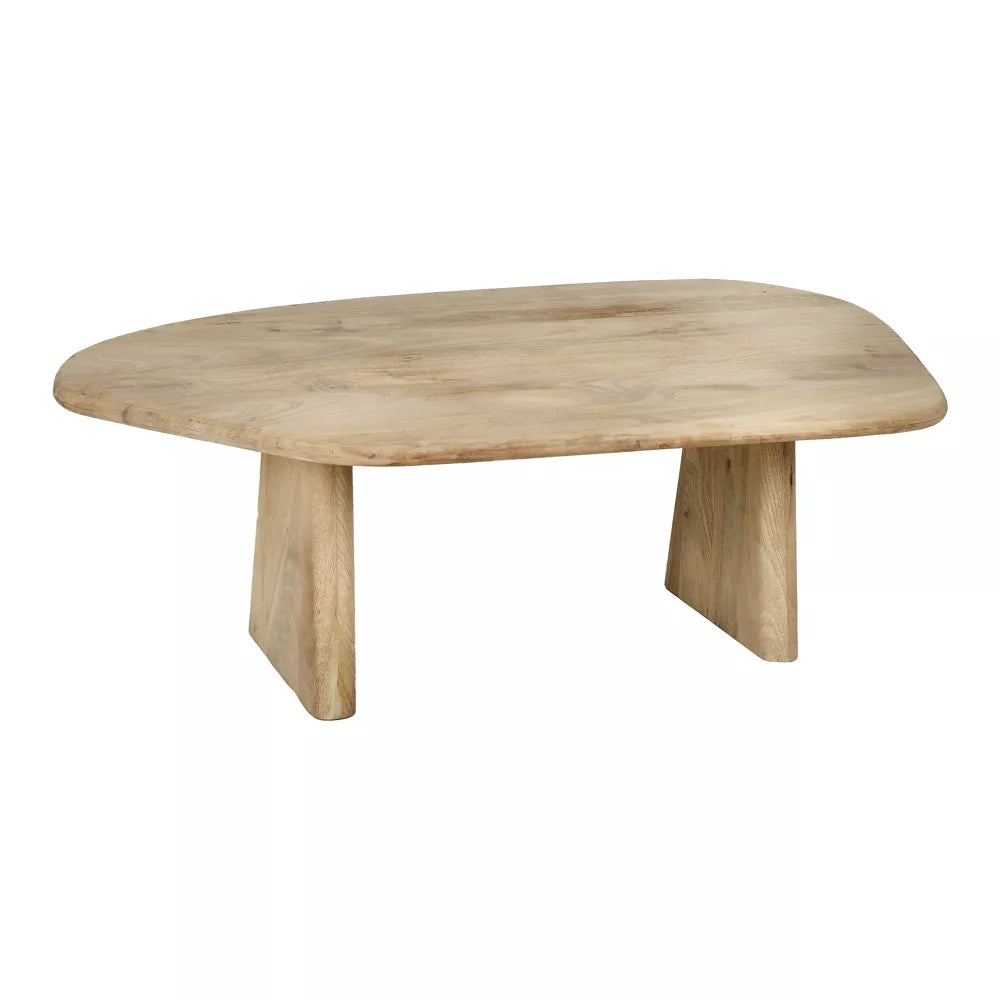 MONTREAL - table basse - bois de mangier / métal - L 120 x W 70 x H 40 cm - naturel