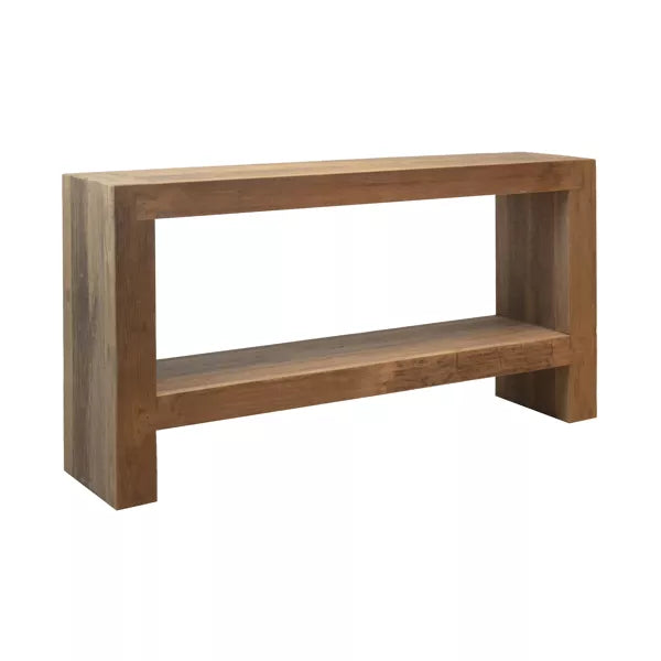 CORSICA - console - bois recyclé - L 180 x W 38 x H 90 cm - naturel