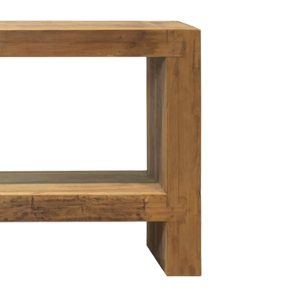 CORSICA - console - bois recyclé - L 180 x W 38 x H 90 cm - naturel