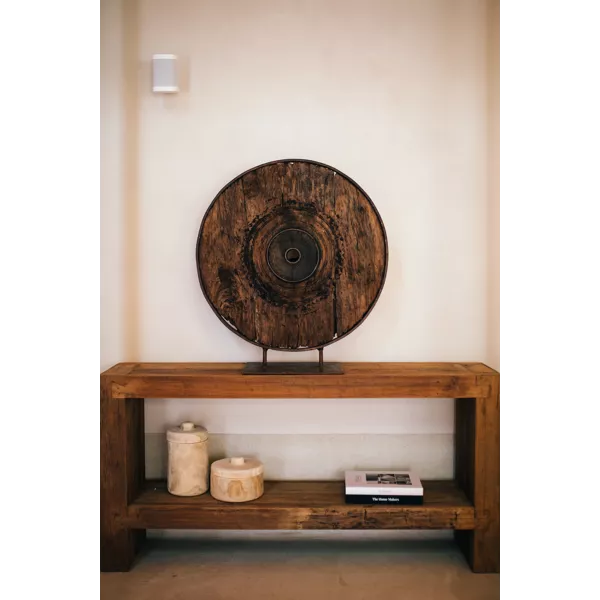 CORSICA - console - bois recyclé - L 180 x W 38 x H 90 cm - naturel