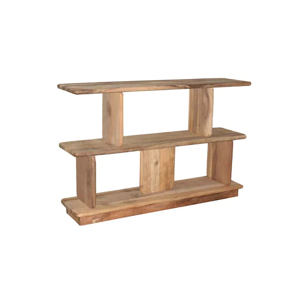 MATTEO - étagère - bois récupéré - L 122 x W 30 x H 78 cm - naturel