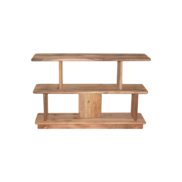 MATTEO - étagère - bois récupéré - L 122 x W 30 x H 78 cm - naturel