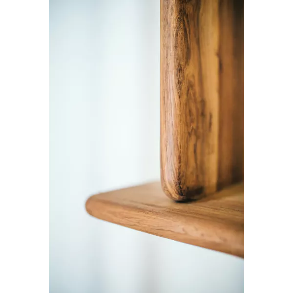 MATTEO - étagère - bois récupéré - L 122 x W 30 x H 78 cm - naturel