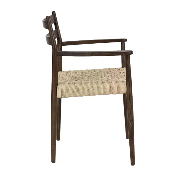 MINOU - chaise - bois de frêne / papier - L 51,5 x W 57 x H 80 cm - noyer