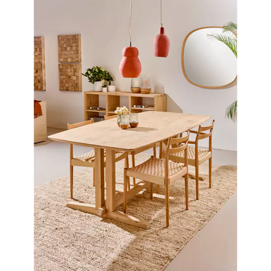 ALMA - table - savonné - chêne - L 240 x W 105 x H 76 cm - naturel