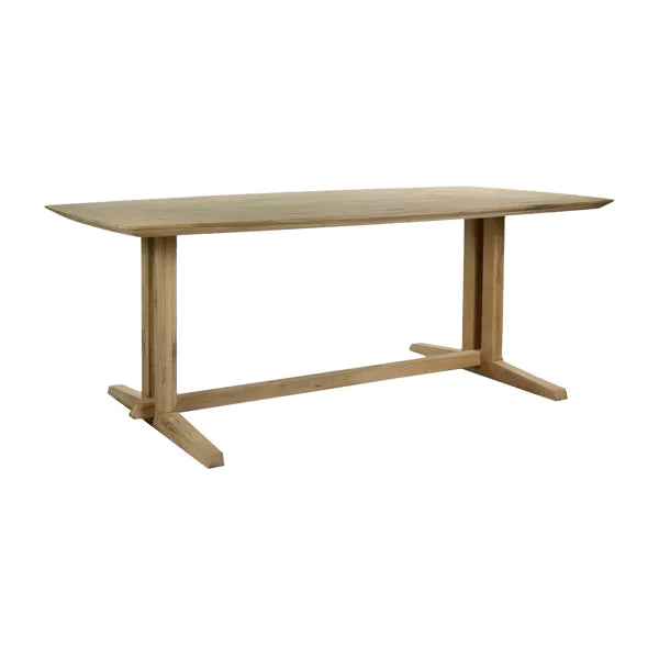 ALMA - table - chêne - L 200 x W 105 x H 76 cm - naturel