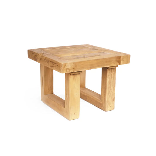La Table d'Appoint en Teck Recyclé - Naturel