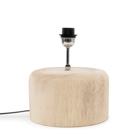 La Base De La Lampe Teak Wood - Naturel