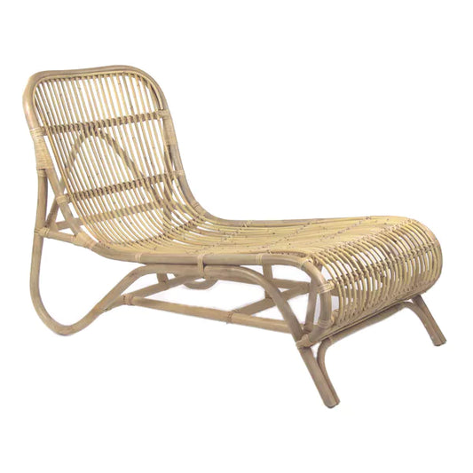 KIM - chaise-longue - rotin - L 66 x W 118 x H 77 cm - naturel