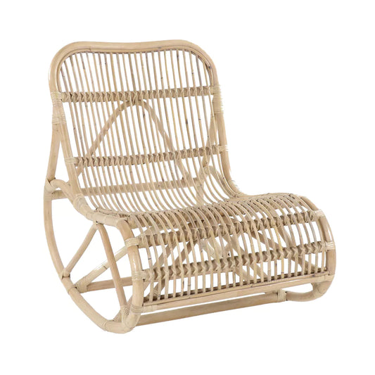 KIM - berceuse - rotin - L 62 x W 90 x H 80 cm - naturel