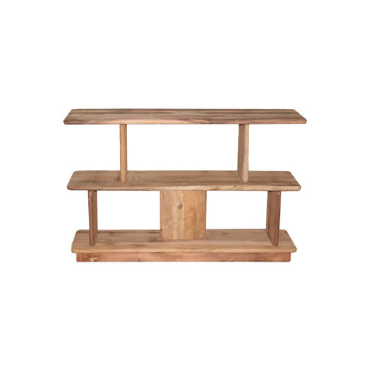 MATTEO - étagère - bois récupéré - L 122 x W 30 x H 78 cm - naturel