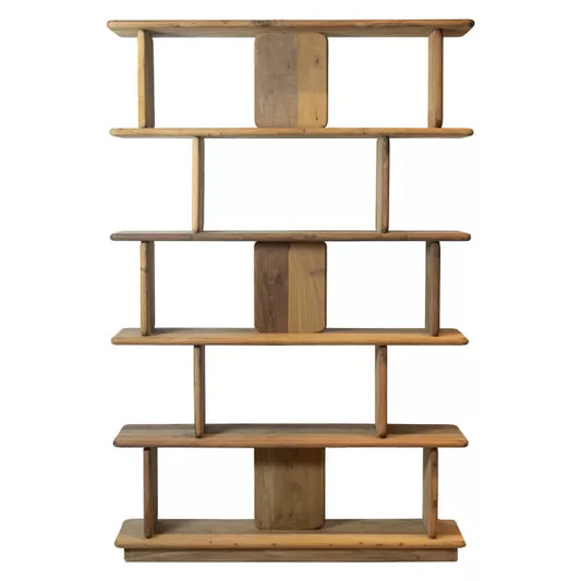 MATTEO - étagère - bois récupéré - L 122 x W 30 x H 183 cm - naturel