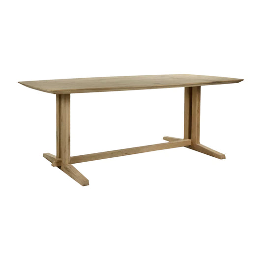 ALMA - table - savonné - chêne - L 240 x W 105 x H 76 cm - naturel