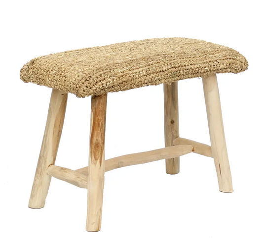 Le banc en raphia - Naturel